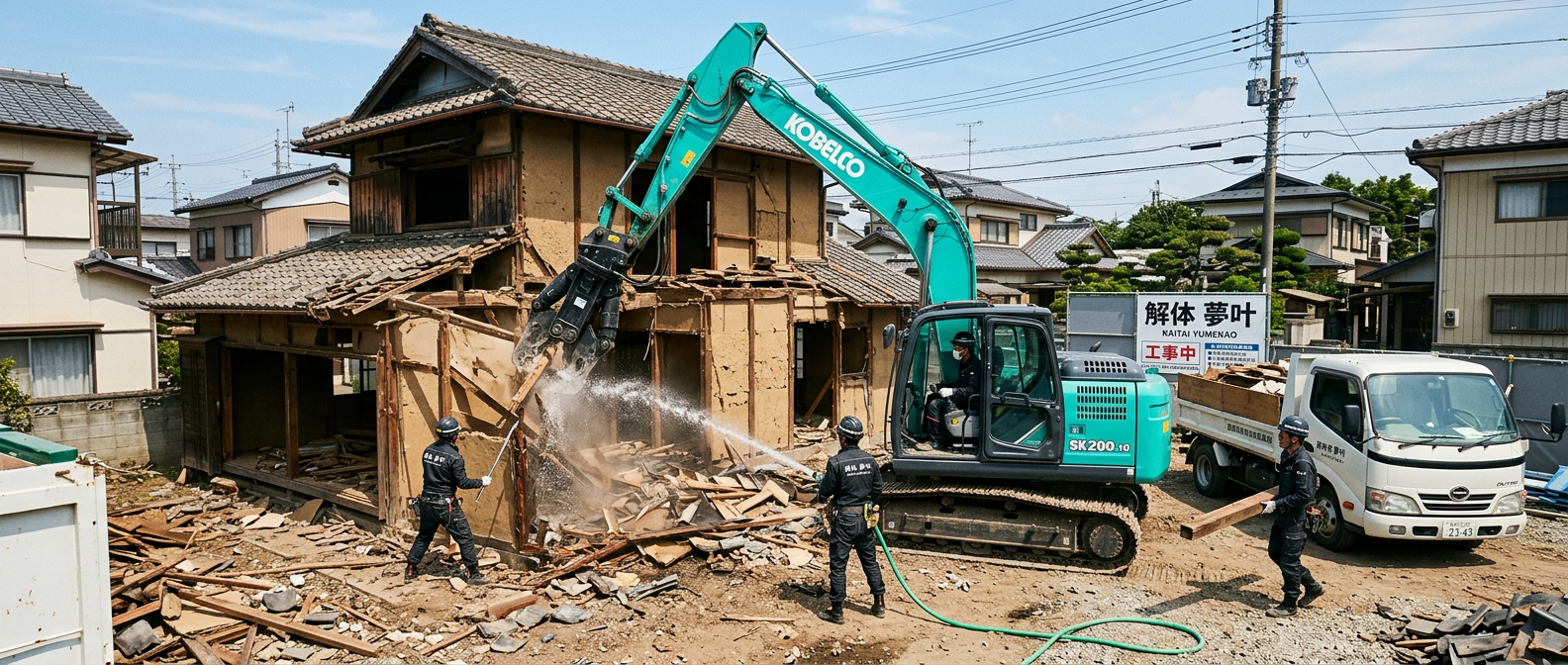 解体屋 夢叶 施工現場